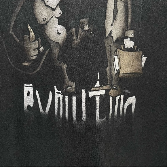 Y2K 2007 Korn Evolution T-Shirt Metal Band Tee Size L - Picture 3 of 7